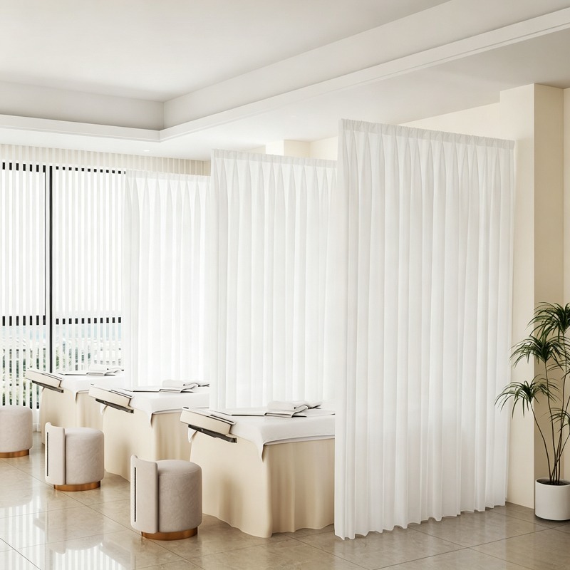 U-shaped L-shaped Curved Priva - Health Wellness Center ulasan dan harga