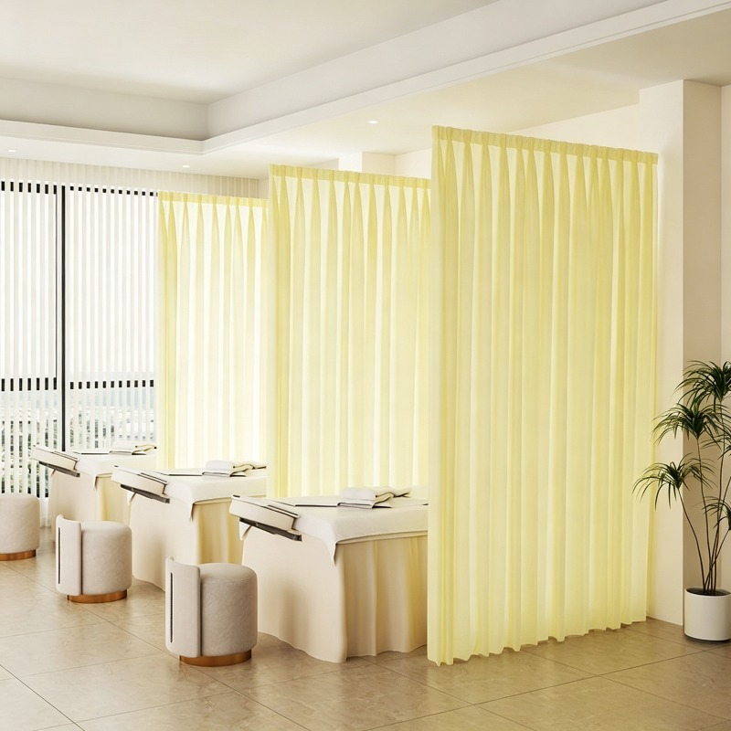 U-shaped L-shaped Curved Priva - Health Wellness Center ulasan dan harga