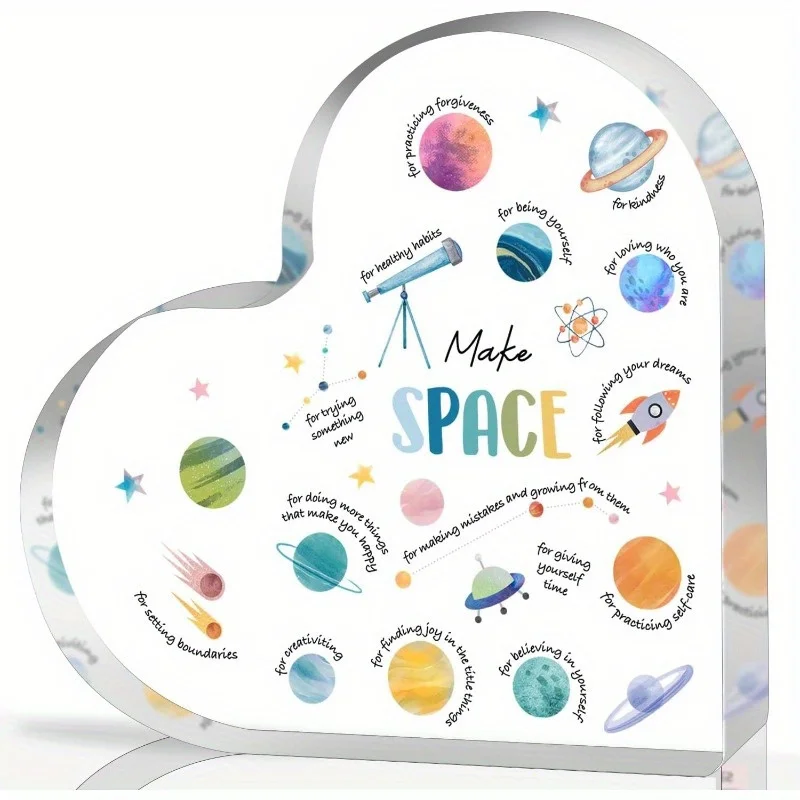Acrylic Heart Mental Health De - Therapy Health And Wellness ulasan dan harga