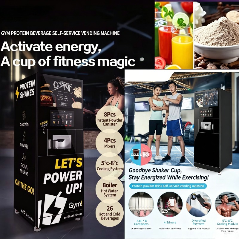 Protein Shake Dispenser Machin - Health Wellness Gym ulasan dan harga
