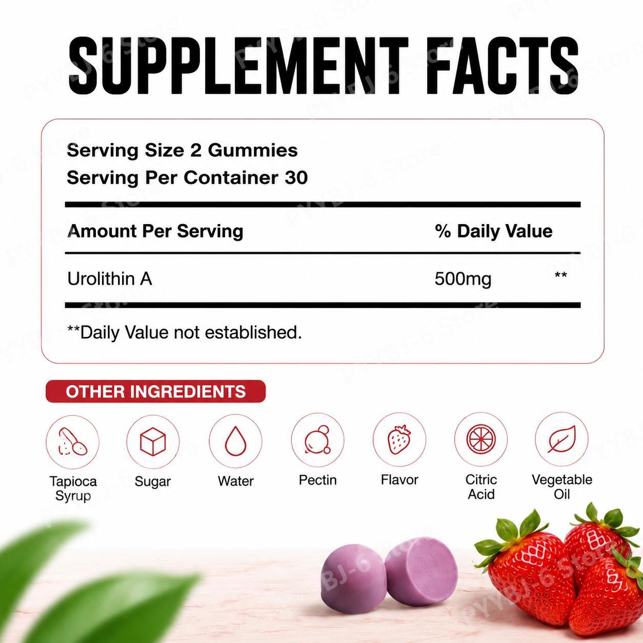 Docteat Urolithin A Gummies Mu - Health Wellness Vitality ulasan dan harga