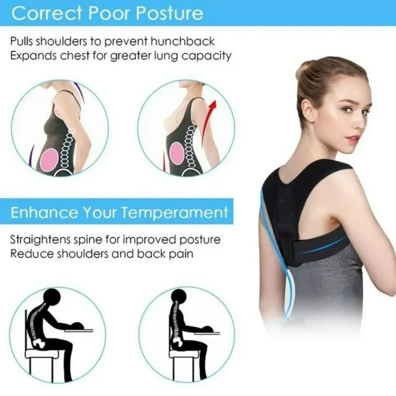 Back Posture Correction Belt H - Posture Corrector Back Brace ulasan dan harga