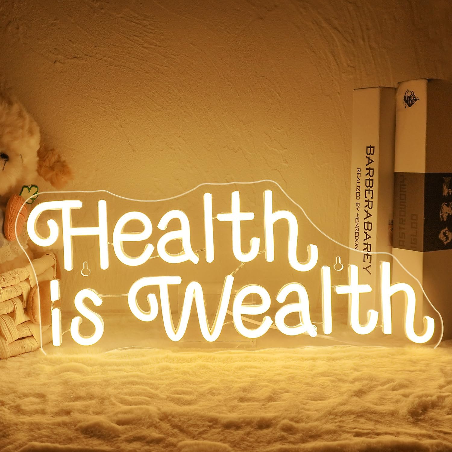 Health is Wealth Neon Sign USB - Health Wellness Gym ulasan dan harga