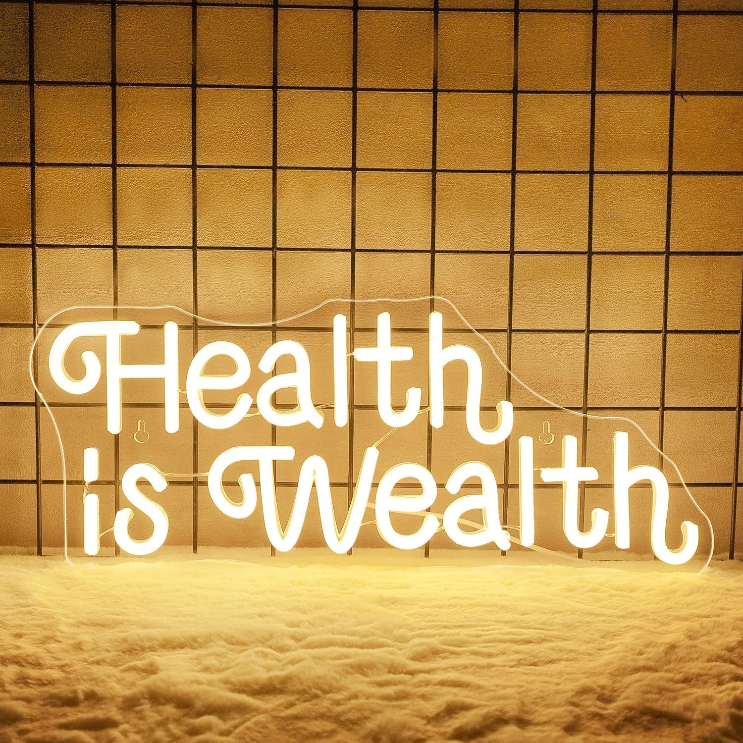 Health is Wealth Neon Sign USB - Health Wellness Gym ulasan dan harga