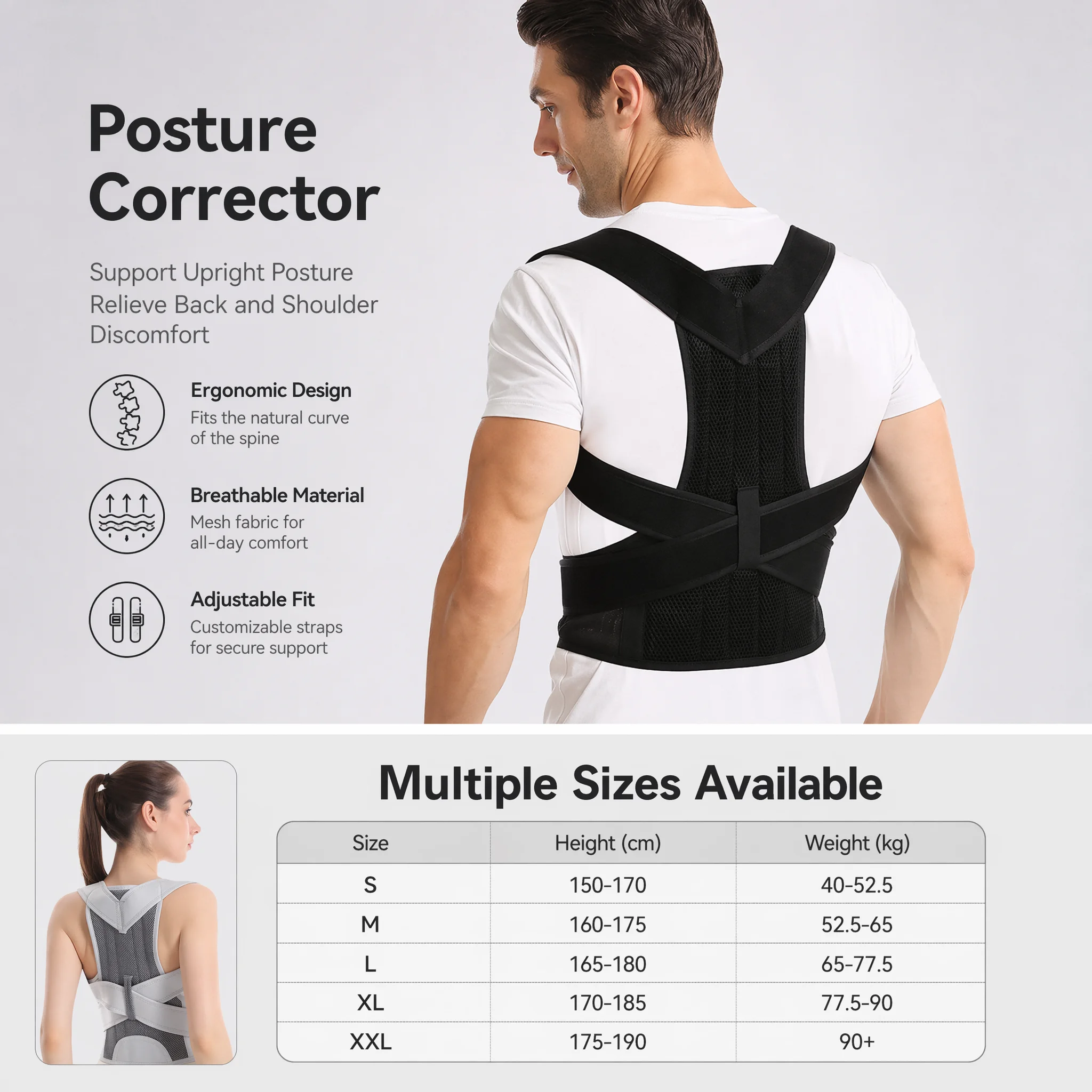 New Design Humpback Girdle Kee - Posture Corrector Back Brace ulasan dan harga