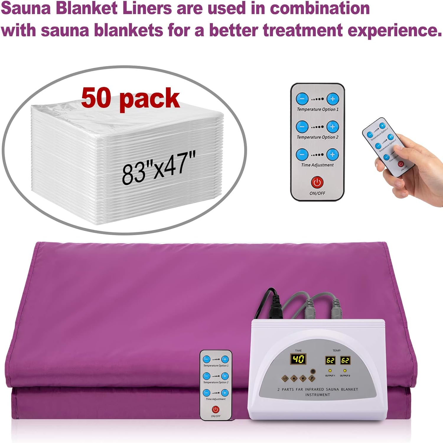 50PCS Disposable Plastic Sheet - Sauna Blanket Infrared ulasan dan harga
